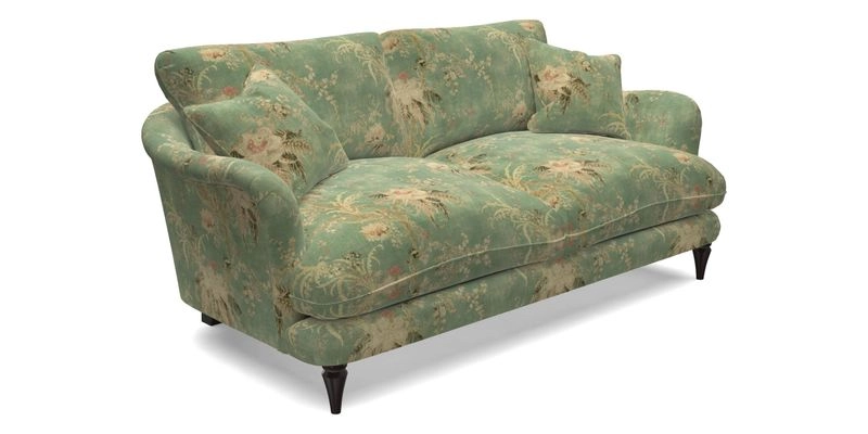 Pugin 3 Seater Sofa in V&A Threads of India Varanasi Wilderness Ink