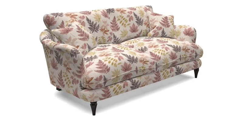 Pugin 3 Seater Sofa in V&A Threads of India Varanasi Wilderness Ink