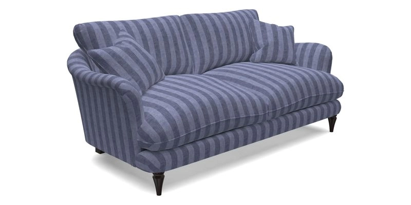 Pugin 3 Seater Sofa in V&A Threads of India Varanasi Wilderness Ink