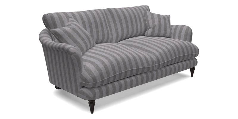 Pugin 3 Seater Sofa in V&A Threads of India Varanasi Wilderness Ink