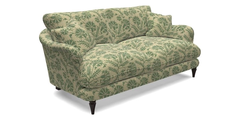 Pugin 3 Seater Sofa in V&A Threads of India Varanasi Wilderness Ink