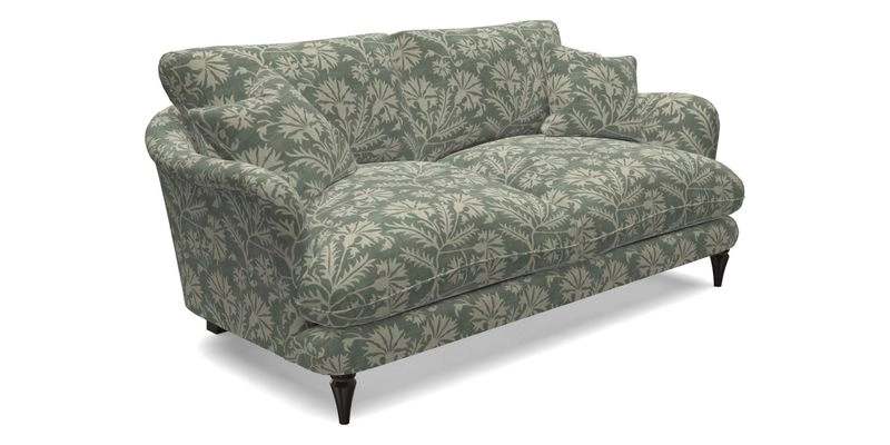 Pugin 3 Seater Sofa in V&A Threads of India Varanasi Wilderness Ink