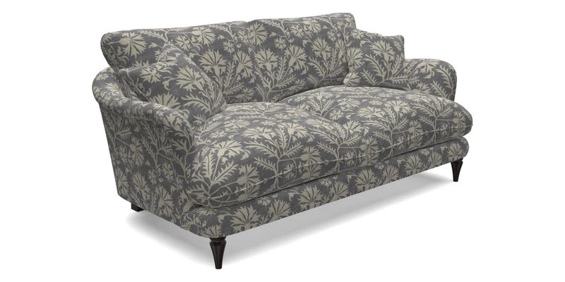 Pugin 3 Seater Sofa in V&A Threads of India Varanasi Wilderness Ink