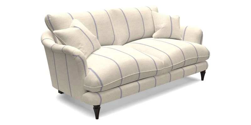 Pugin 3 Seater Sofa in V&A Threads of India Varanasi Wilderness Ink