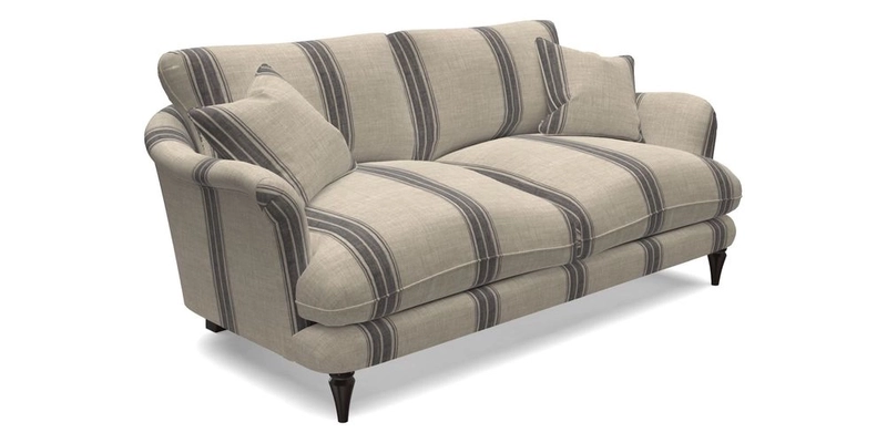 Pugin 3 Seater Sofa in V&A Threads of India Varanasi Wilderness Ink