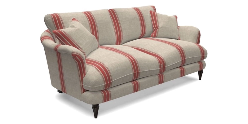 Pugin 3 Seater Sofa in V&A Threads of India Varanasi Wilderness Ink