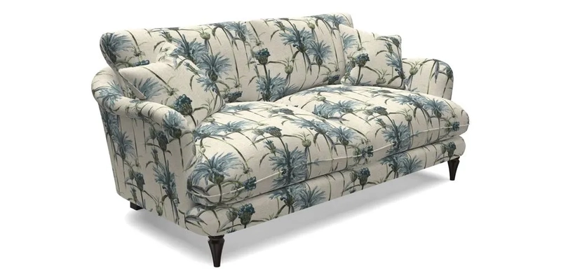 Pugin 3 Seater Sofa in V&A Threads of India Varanasi Wilderness Ink