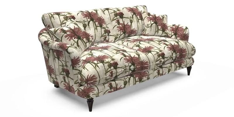 Pugin 3 Seater Sofa in V&A Threads of India Varanasi Wilderness Ink