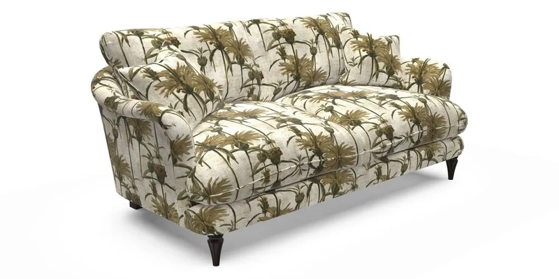 Pugin 3 Seater Sofa in V&A Threads of India Varanasi Wilderness Ink