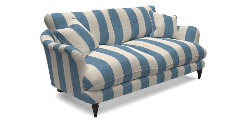 Pugin 3 Seater Sofa in V&A Threads of India Varanasi Wilderness Ink