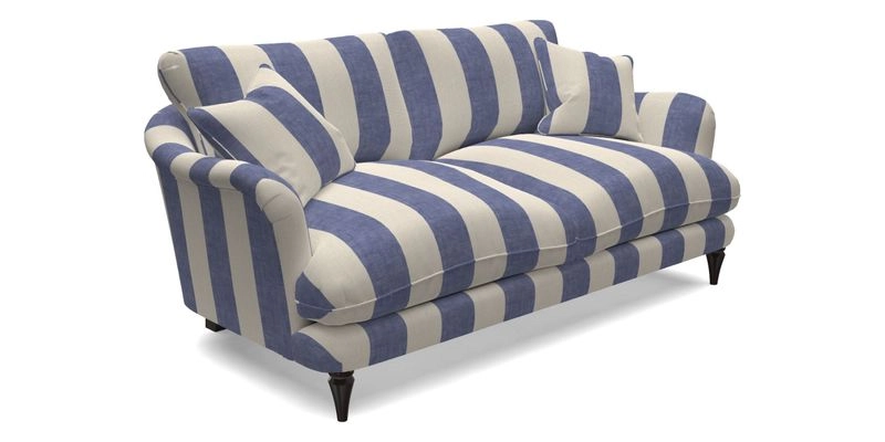 Pugin 3 Seater Sofa in V&A Threads of India Varanasi Wilderness Ink