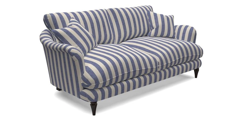 Pugin 3 Seater Sofa in V&A Threads of India Varanasi Wilderness Ink