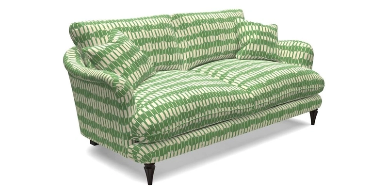 Pugin 3 Seater Sofa in V&A Threads of India Varanasi Wilderness Ink