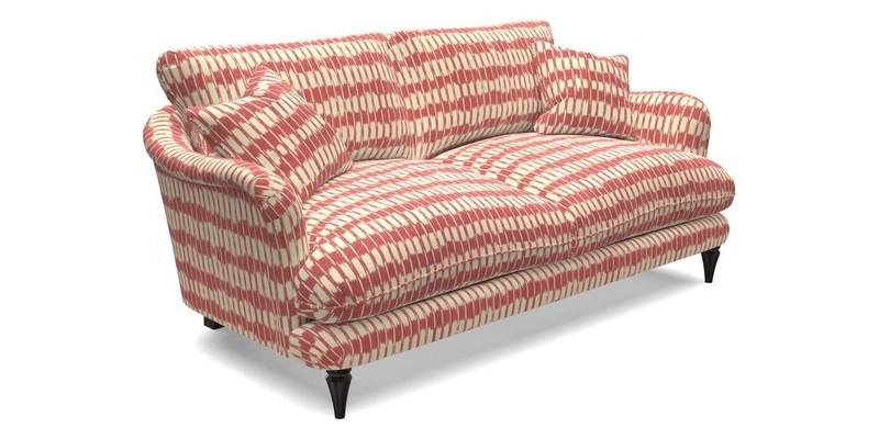 Pugin 3 Seater Sofa in V&A Threads of India Varanasi Wilderness Ink