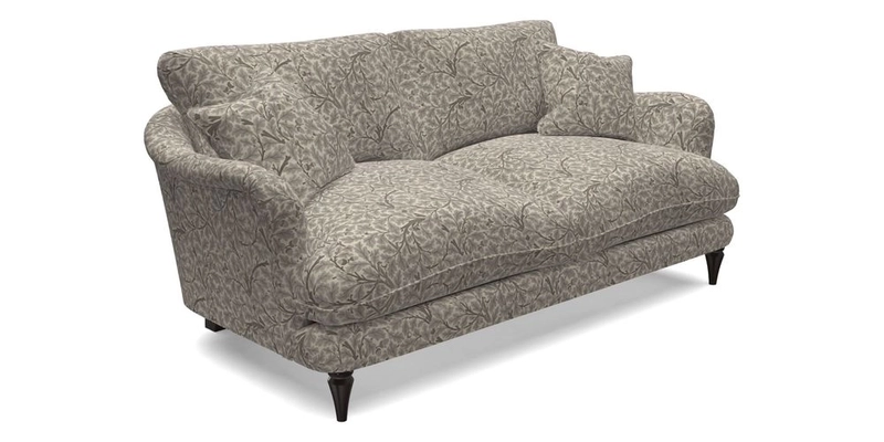 Pugin 3 Seater Sofa in V&A Threads of India Varanasi Wilderness Ink