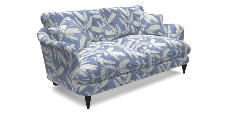 Pugin 3 Seater Sofa in V&A Threads of India Varanasi Wilderness Ink