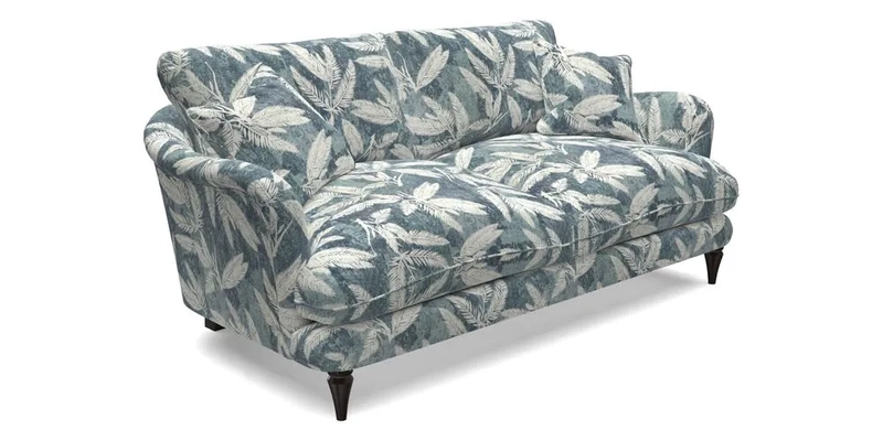 Pugin 3 Seater Sofa in V&A Threads of India Varanasi Wilderness Ink