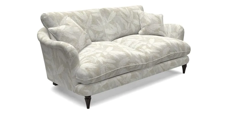 Pugin 3 Seater Sofa in V&A Threads of India Varanasi Wilderness Ink