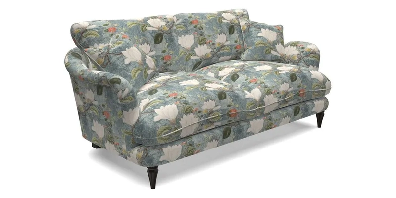 Pugin 3 Seater Sofa in V&A Threads of India Varanasi Wilderness Ink