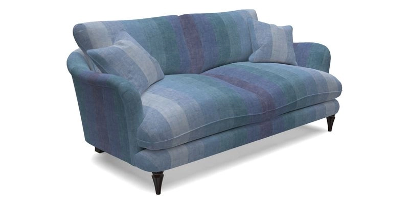 Pugin 3 Seater Sofa in V&A Threads of India Varanasi Wilderness Ink