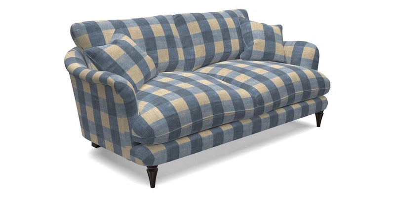 Pugin 3 Seater Sofa in V&A Threads of India Varanasi Wilderness Ink