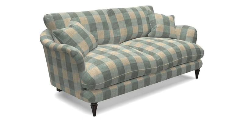 Pugin 3 Seater Sofa in V&A Threads of India Varanasi Wilderness Ink