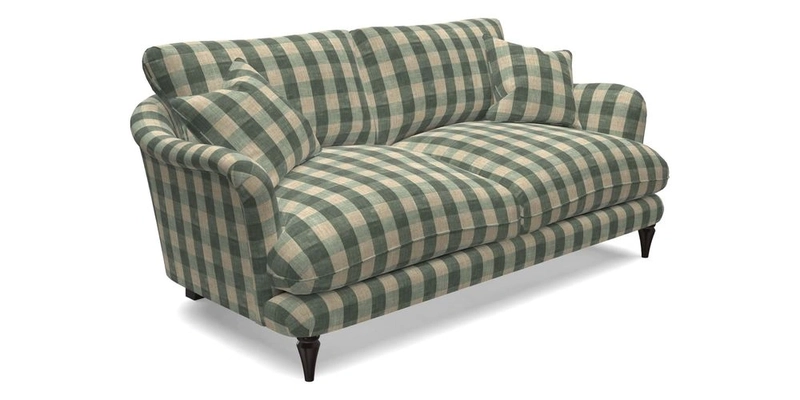 Pugin 3 Seater Sofa in V&A Threads of India Varanasi Wilderness Ink