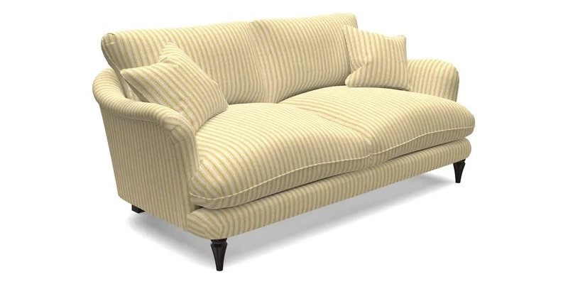 Pugin 3 Seater Sofa in V&A Threads of India Varanasi Wilderness Ink