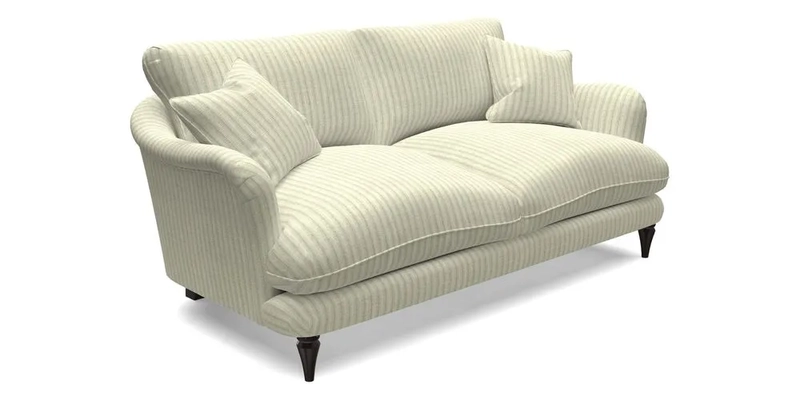 Pugin 3 Seater Sofa in V&A Threads of India Varanasi Wilderness Ink