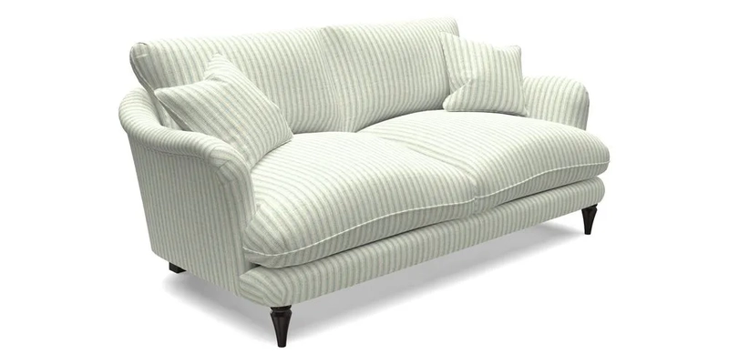 Pugin 3 Seater Sofa in V&A Threads of India Varanasi Wilderness Ink