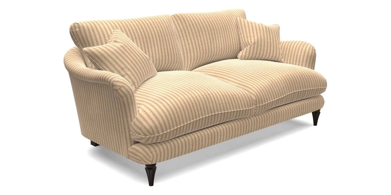 Pugin 3 Seater Sofa in V&A Threads of India Varanasi Wilderness Ink