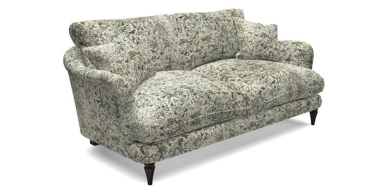 Pugin 3 Seater Sofa in V&A Threads of India Varanasi Wilderness Ink