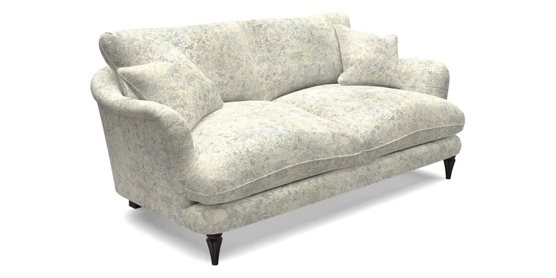 Pugin 3 Seater Sofa in V&A Threads of India Varanasi Wilderness Ink