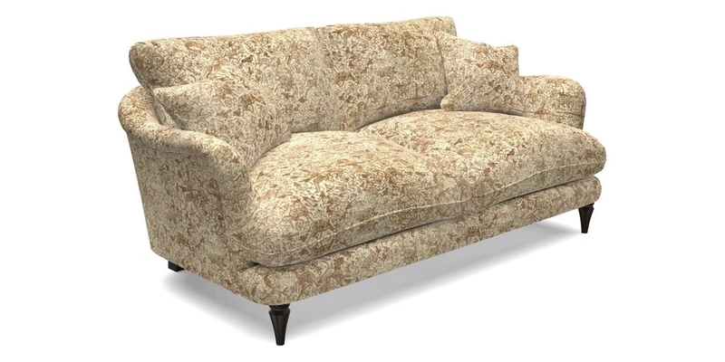 Pugin 3 Seater Sofa in V&A Threads of India Varanasi Wilderness Ink