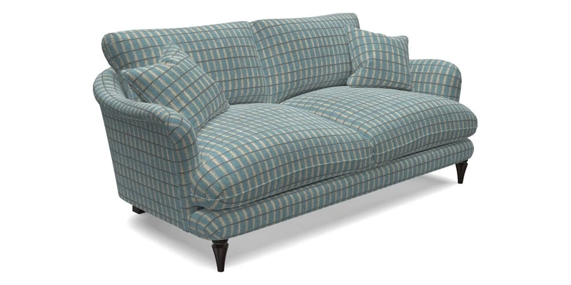 Pugin 3 Seater Sofa in V&A Threads of India Varanasi Wilderness Ink