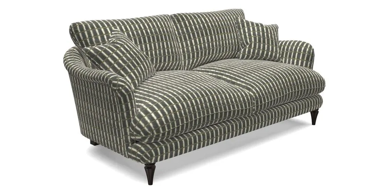 Pugin 3 Seater Sofa in V&A Threads of India Varanasi Wilderness Ink