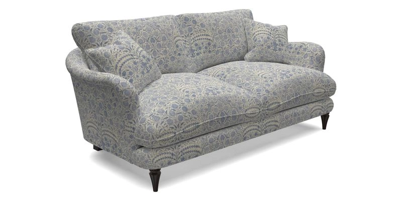 Pugin 3 Seater Sofa in V&A Threads of India Varanasi Wilderness Ink