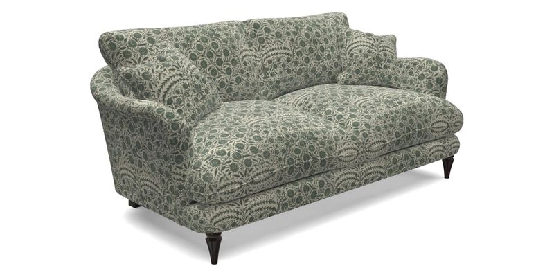 Pugin 3 Seater Sofa in V&A Threads of India Varanasi Wilderness Ink