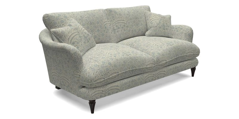 Pugin 3 Seater Sofa in V&A Threads of India Varanasi Wilderness Ink