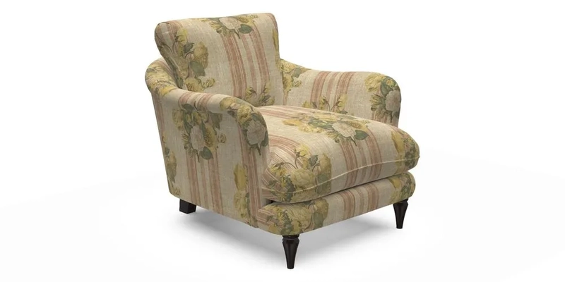 V&A Collection Pugin Chair in Two Tone Plain Biscuit