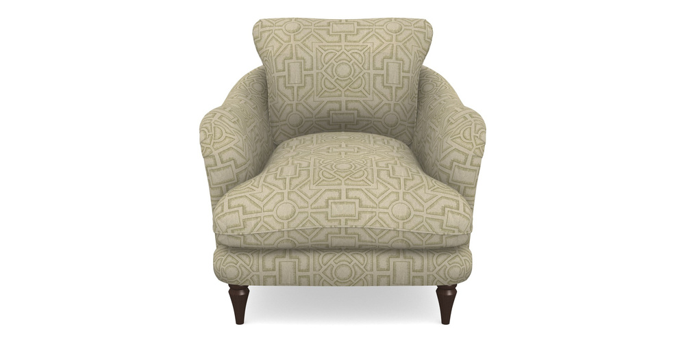 Product photograph of Pugin Chair In Rhs Collection - Large Knot Garden Linen - Olive from Sofas and Stuff Limited