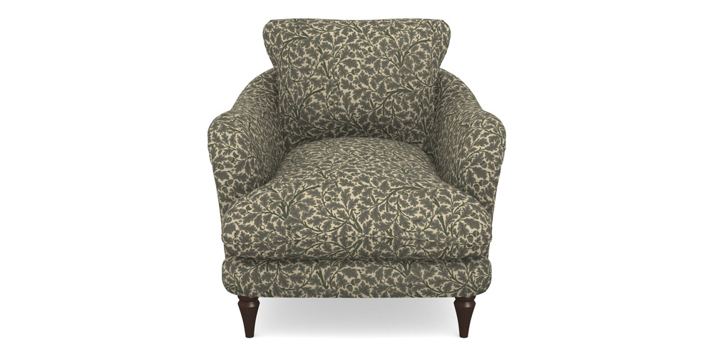 Product photograph of Pugin Chair In V A Drawn From Nature Collection - Oak Tree - Dark Green from Sofas and Stuff Limited