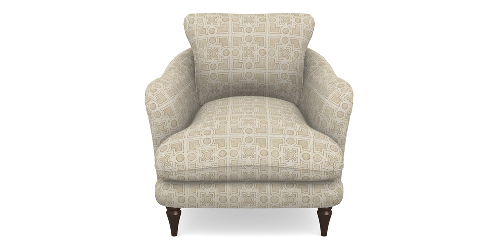 Product photograph of Pugin Chair In Rhs Collection - Small Knot Garden Cotton Weave - Gold from Sofas and Stuff Limited