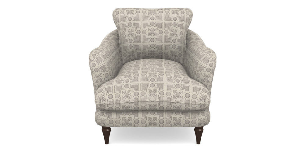 Product photograph of Pugin Chair In Rhs Collection - Small Knot Garden Cotton Weave - Grey from Sofas and Stuff Limited