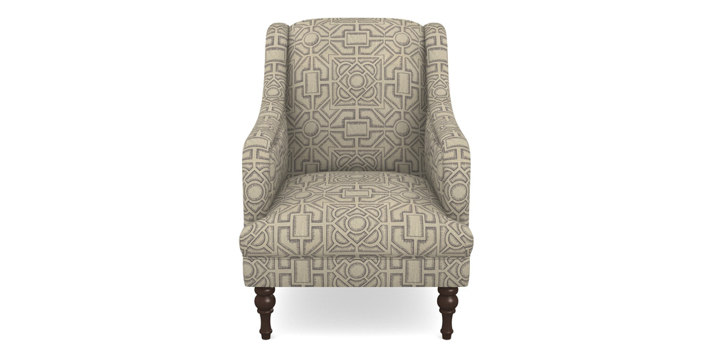 Product photograph of Rothermere Chair In Rhs Collection - Large Knot Garden Linen - Grey from Sofas and Stuff Limited