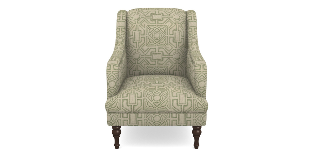 Product photograph of Rothermere Chair In Rhs Collection - Large Knot Garden Linen - Green from Sofas and Stuff Limited