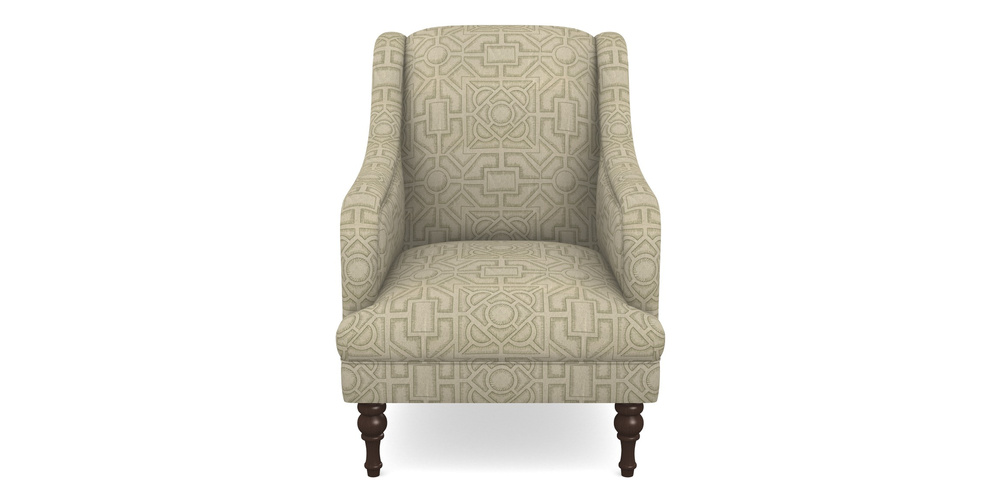 Product photograph of Rothermere Chair In Rhs Collection - Large Knot Garden Linen - Pistachio from Sofas and Stuff Limited