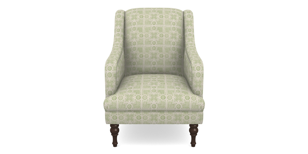 Product photograph of Rothermere Chair In Rhs Collection - Small Knot Garden Cotton Weave - Green from Sofas and Stuff Limited