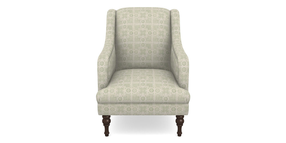 Product photograph of Rothermere Chair In Rhs Collection - Small Knot Garden Cotton Weave - Pistachio from Sofas and Stuff Limited