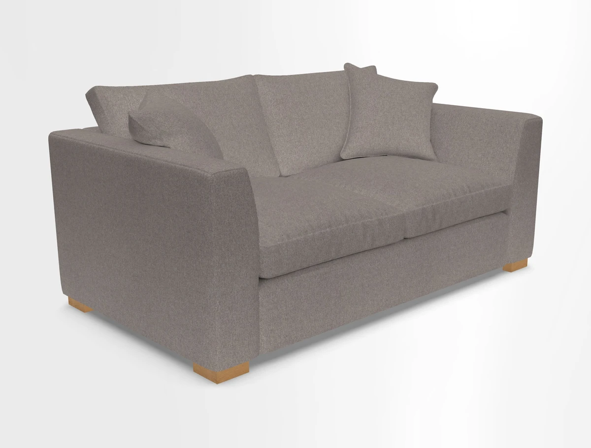 Wadenhoe 2.5 Seater Sofa in Two Tone Plain Biscuit